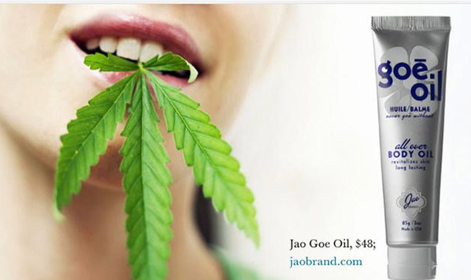 Elle - Cannabis Beauty Products include GOE OIL - Jao Brand