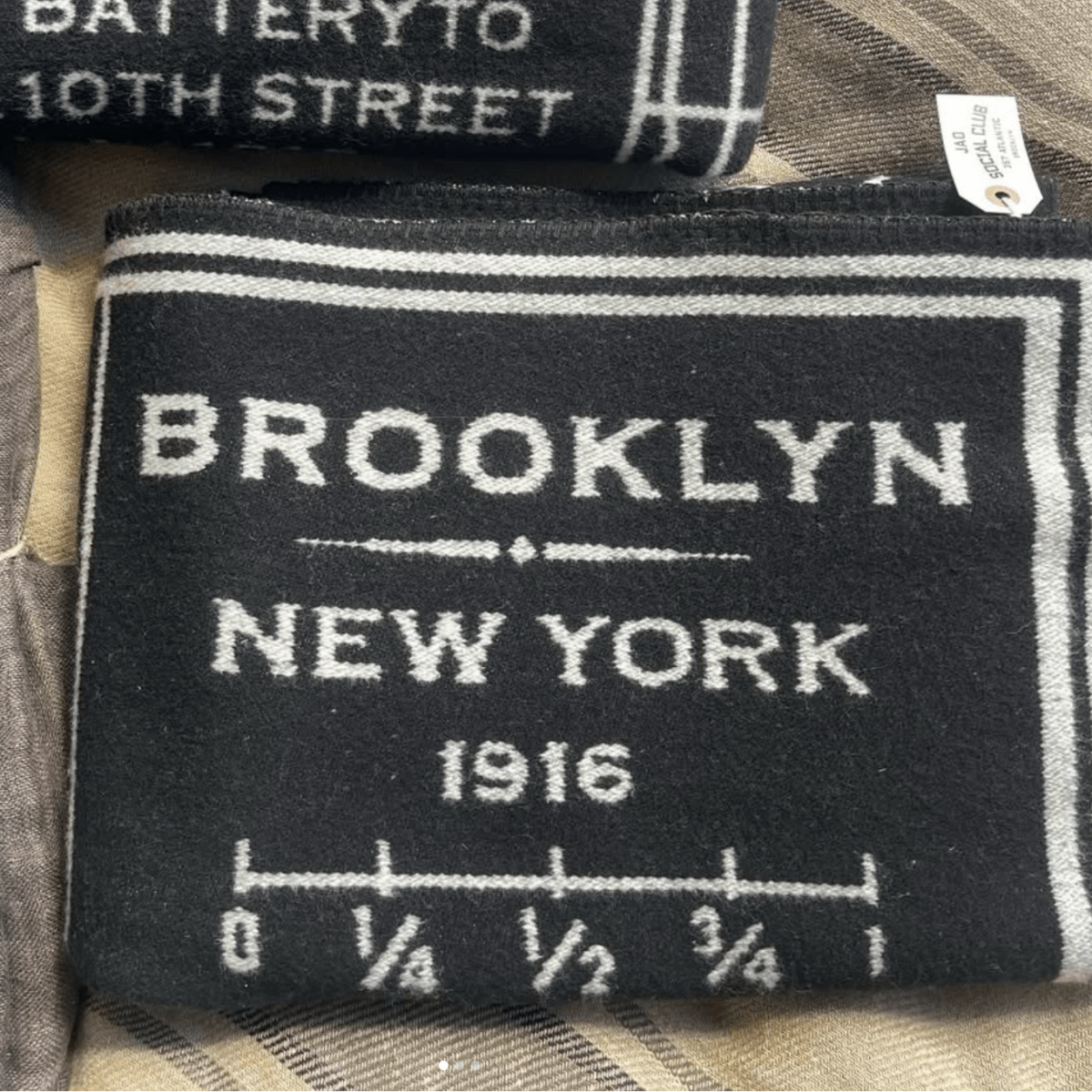 Brooklyn Map Wool Throw - Jao Brand