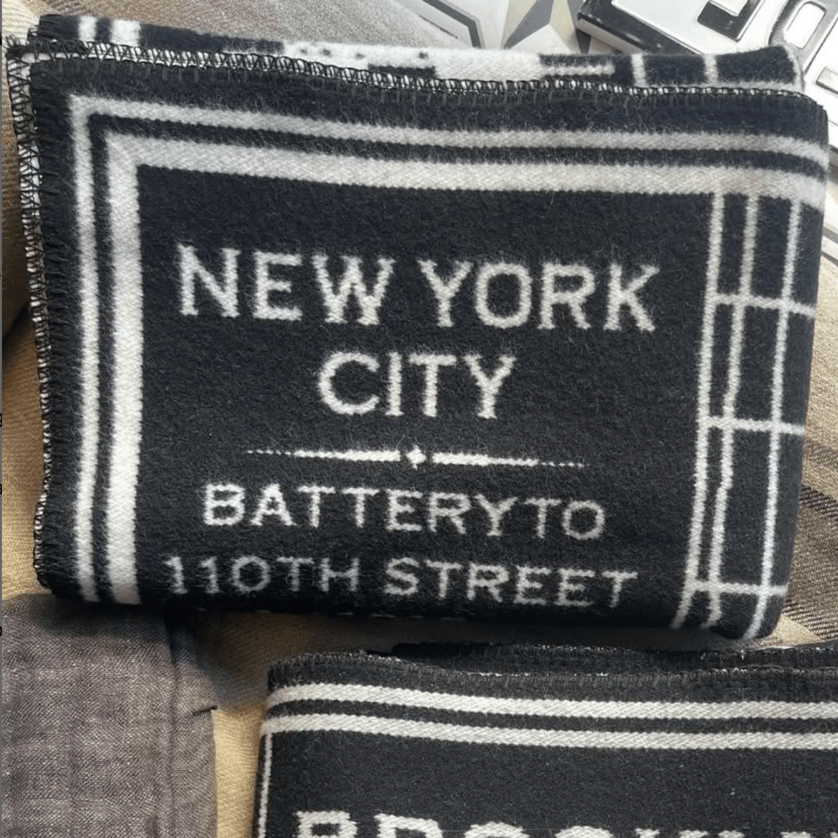 New York City Map Wool Throw - Jao Brand