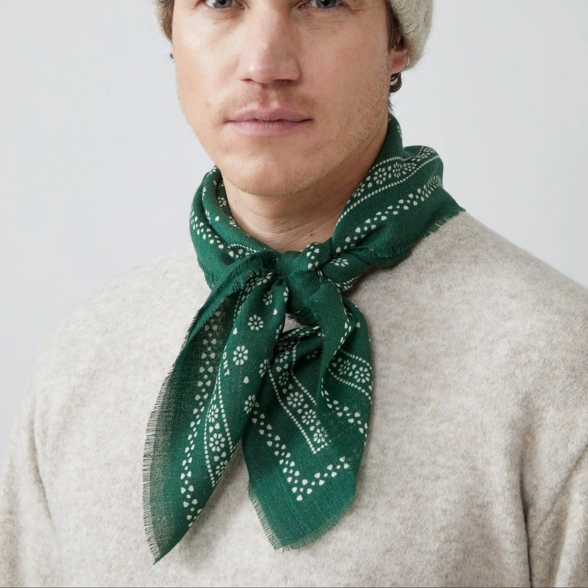 Wool Bandana Scarf - Jao Brand
