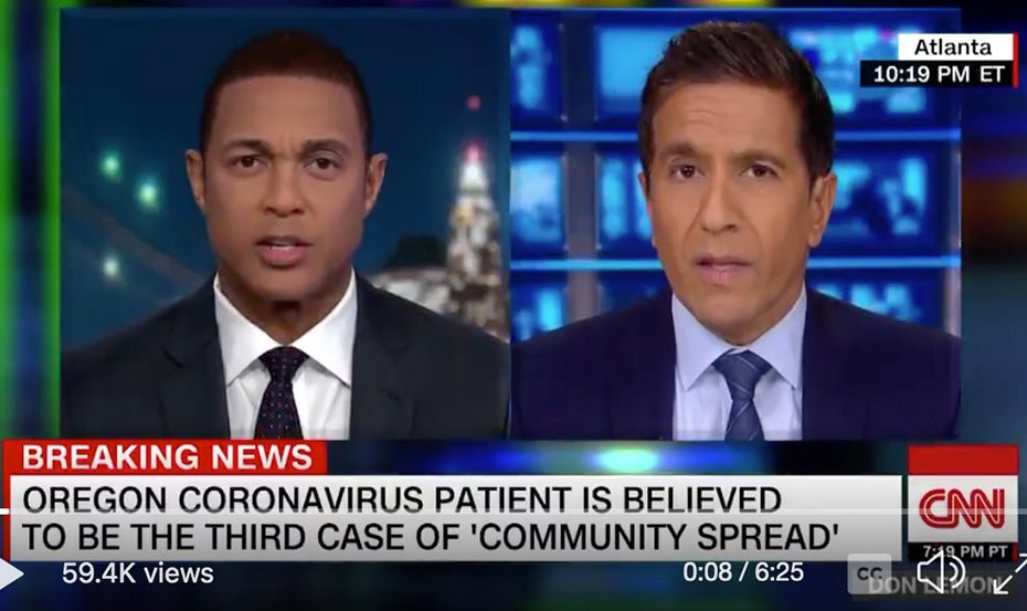 CNN Tonight - Corona Virus Questions with Don Lemon and Sanjay Gupta - Jao Brand