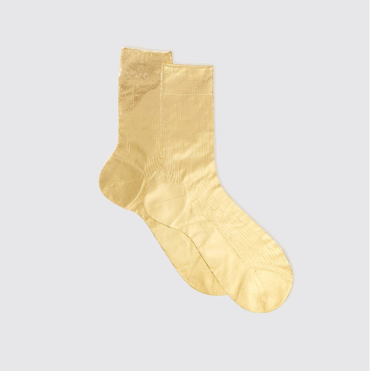 Metallic Laminated Socks