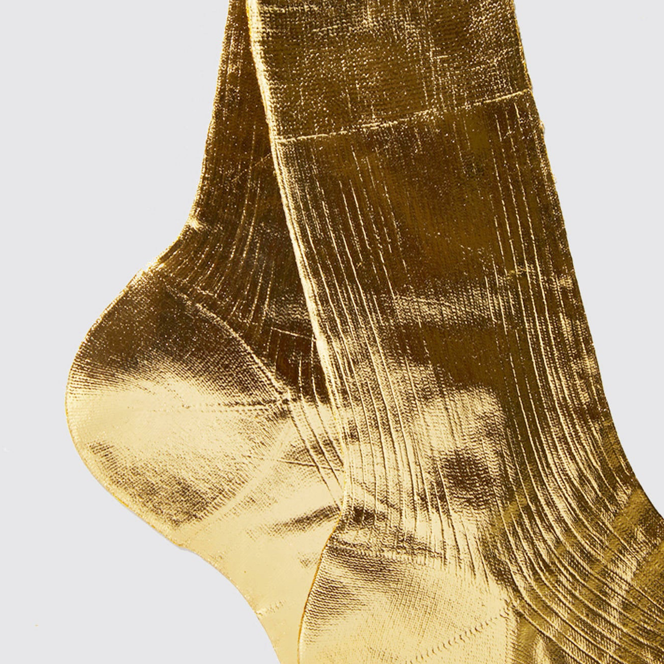 Metallic Laminated Socks
