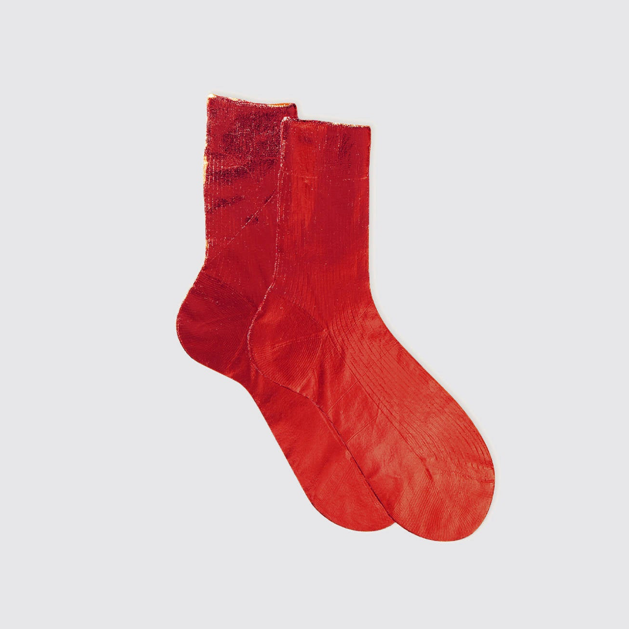 Metallic Laminated Socks