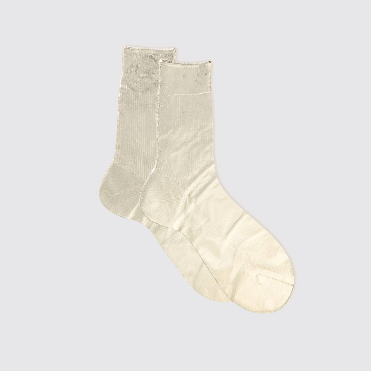 Metallic Laminated Socks
