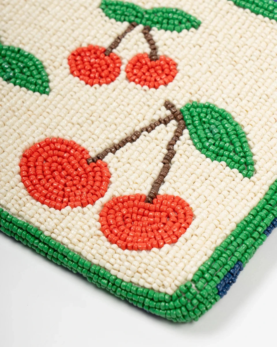 Cherries Seed Bead Clutch - Jao Brand