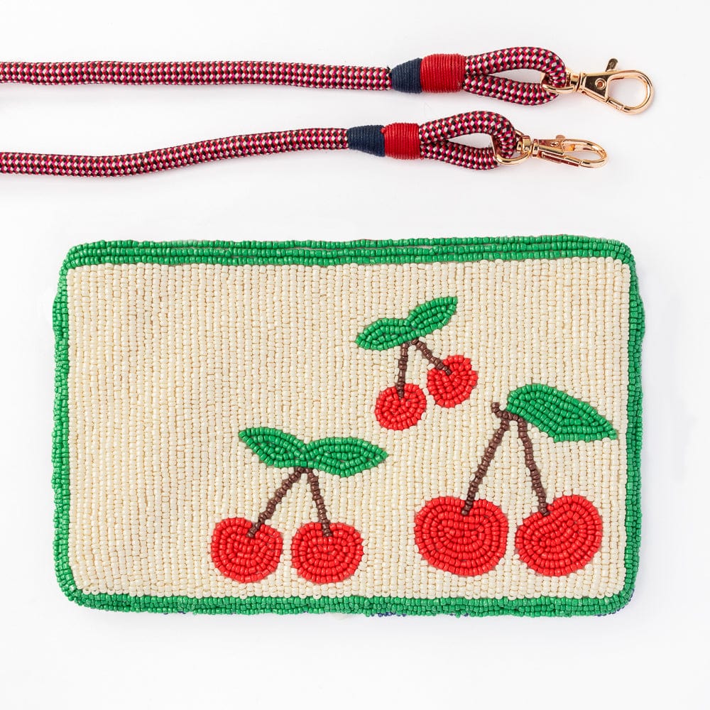 Cherries Seed Bead Clutch - Jao Brand