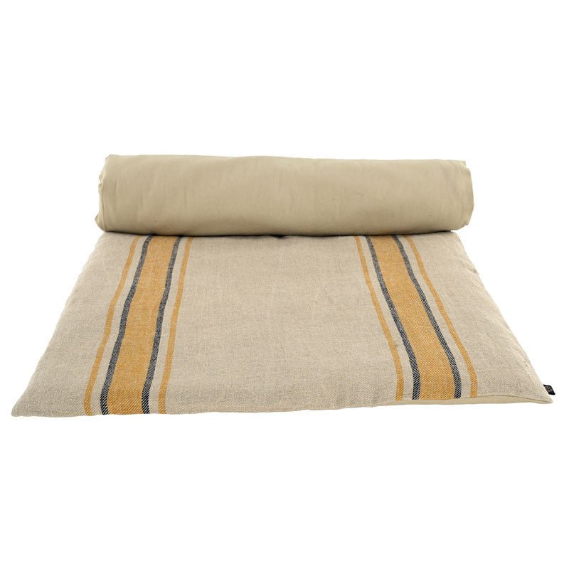 French Bedroll - Striped Linen - Jao Brand