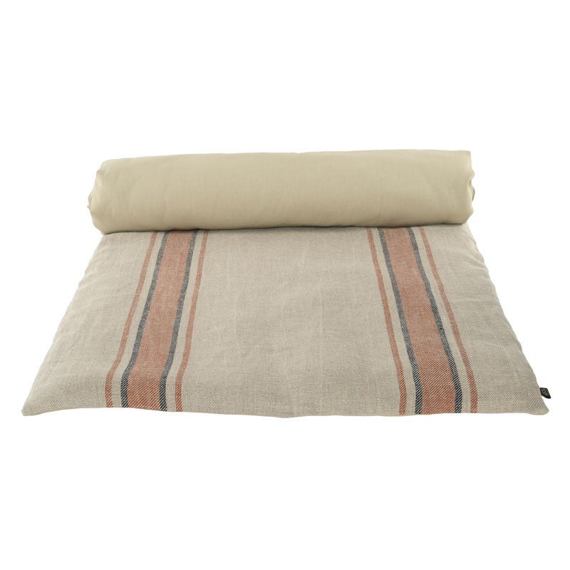 French Bedroll - Striped Linen - Jao Brand