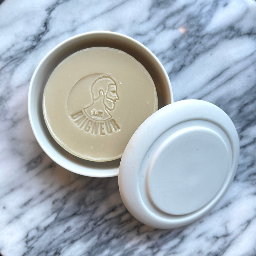 Porcelain Bowl + Shaving Soap