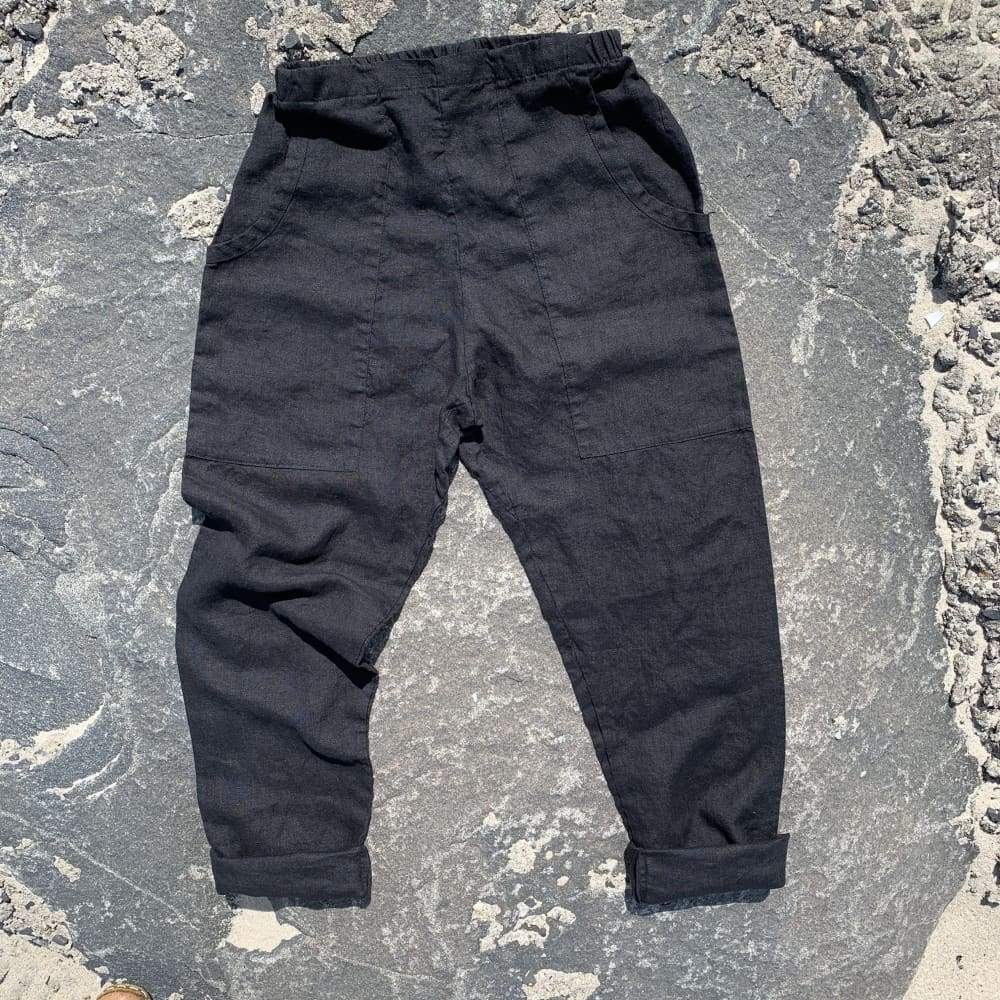 Linen Worker Pant - Black - Jao Brand