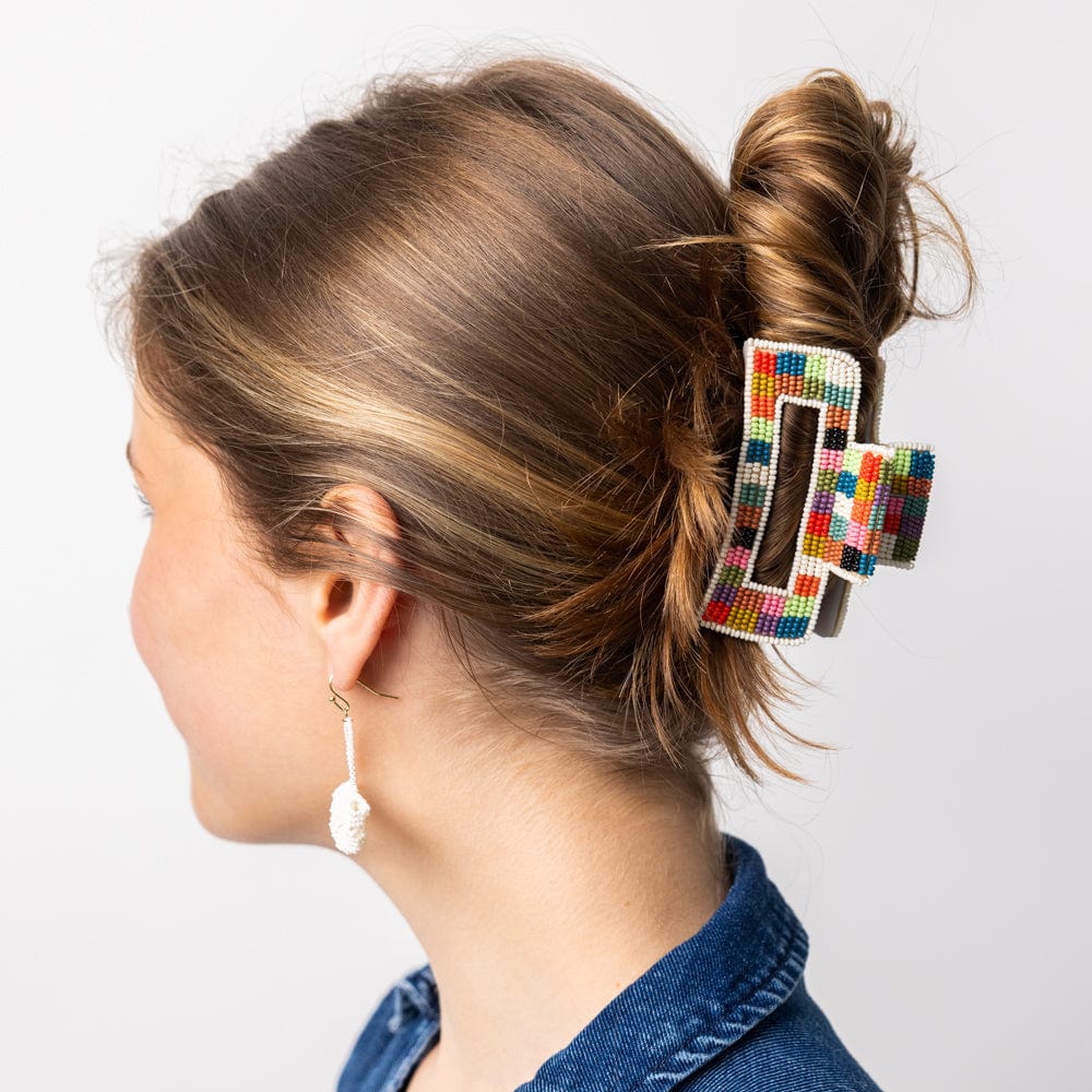 Lola Multi-Color Checked Claw - Jao Brand