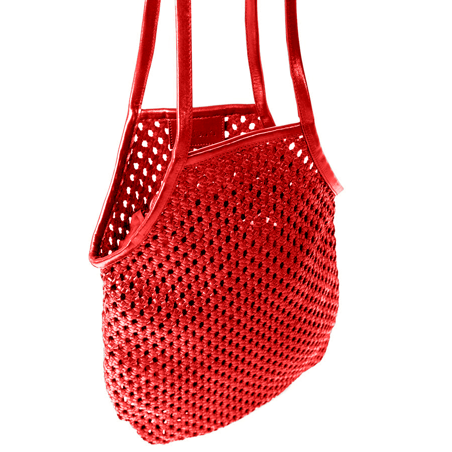 Market Leather Bag - Poppy - Jao Brand