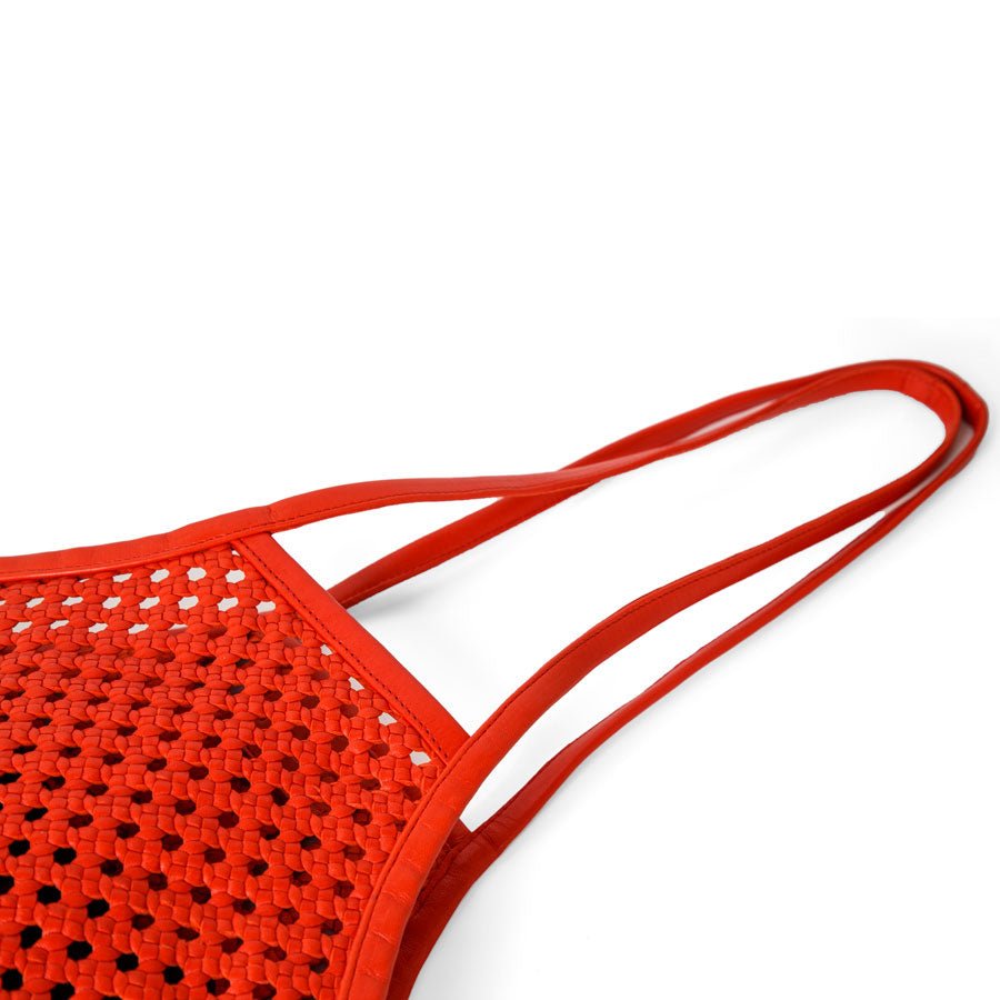 Market Leather Bag - Red - Jao Brand