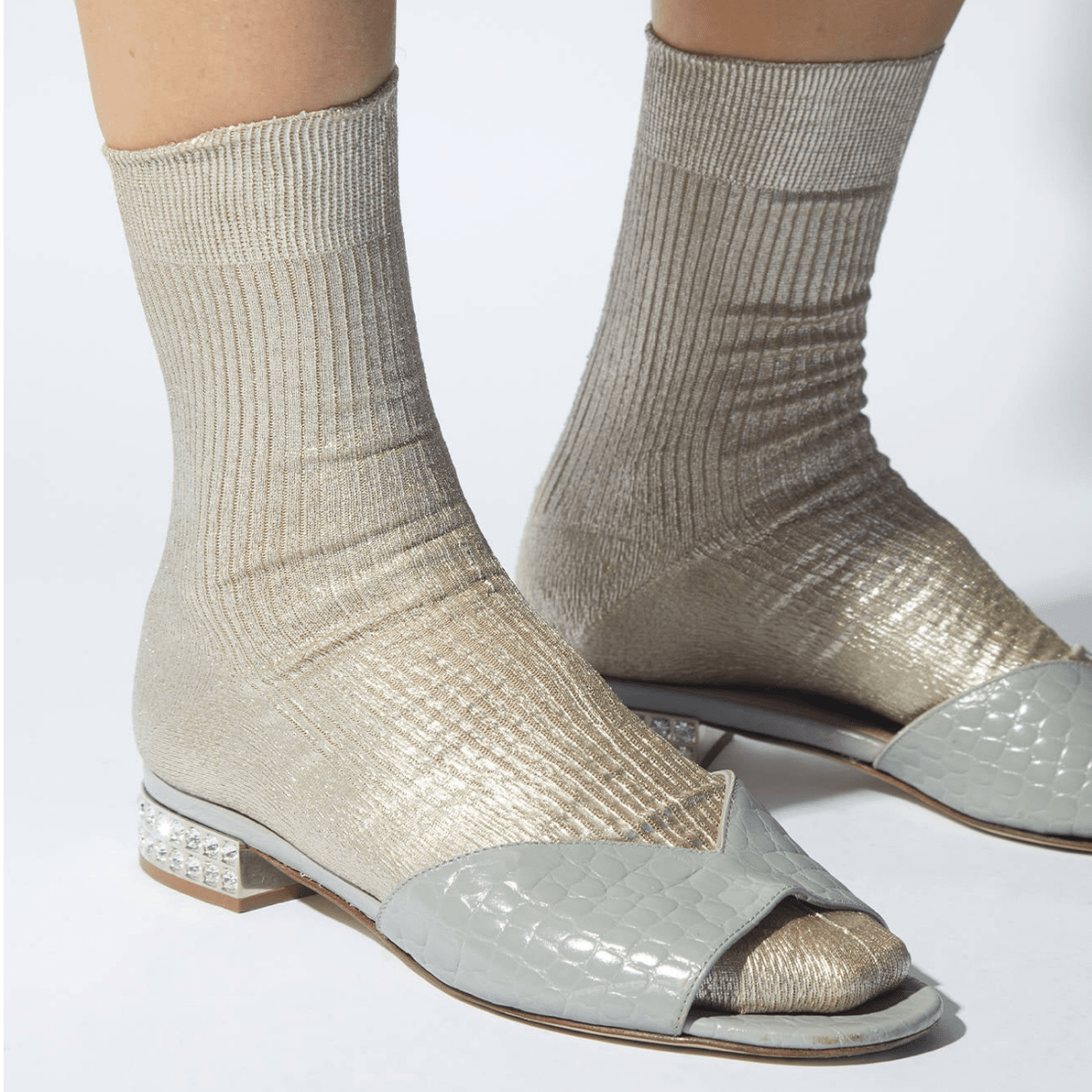 Metallic Laminated Socks - Jao Brand