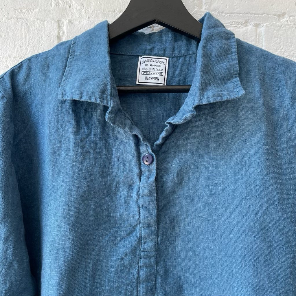 Osfal Collared Shirt - Woad - Jao Brand