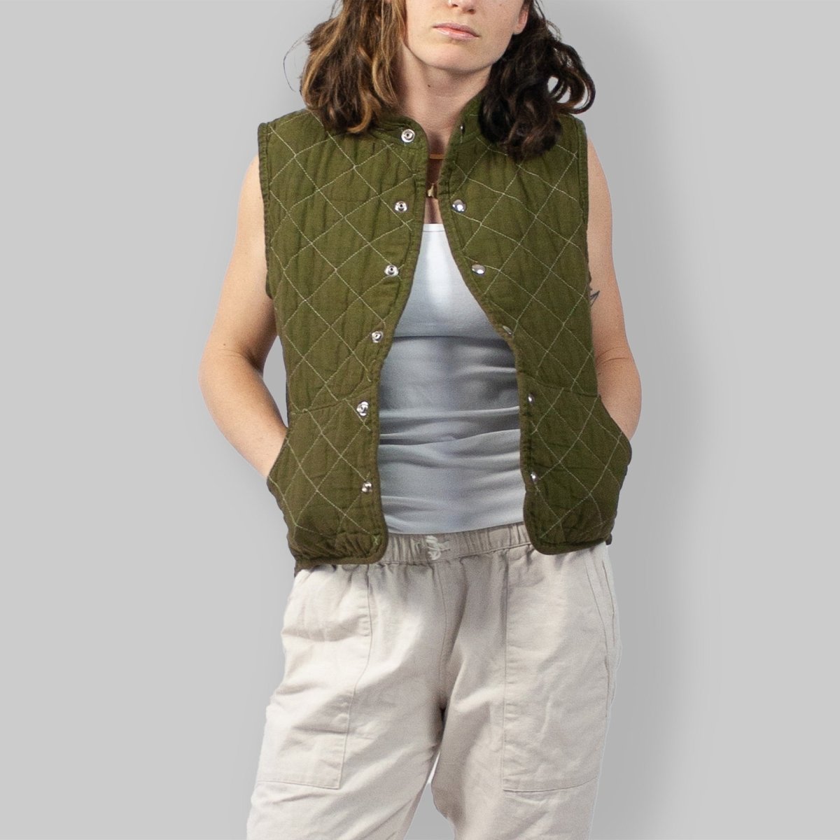Quilted Snap Vest - Jao Brand
