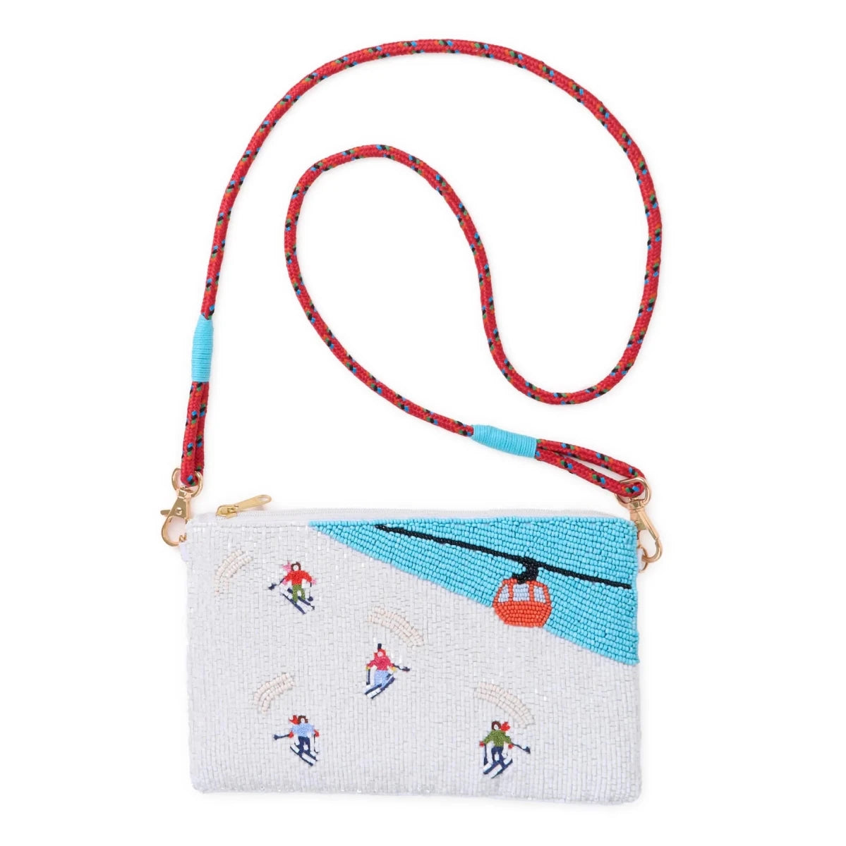Skier Seed Bead Clutch - Jao Brand