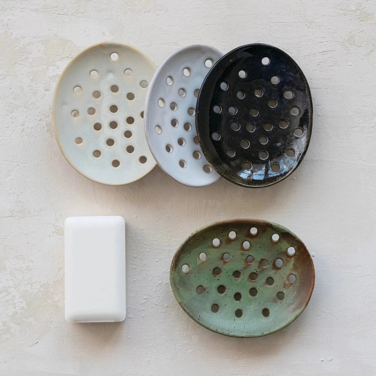 Stoneware Footed Soap Dish - Jao Brand