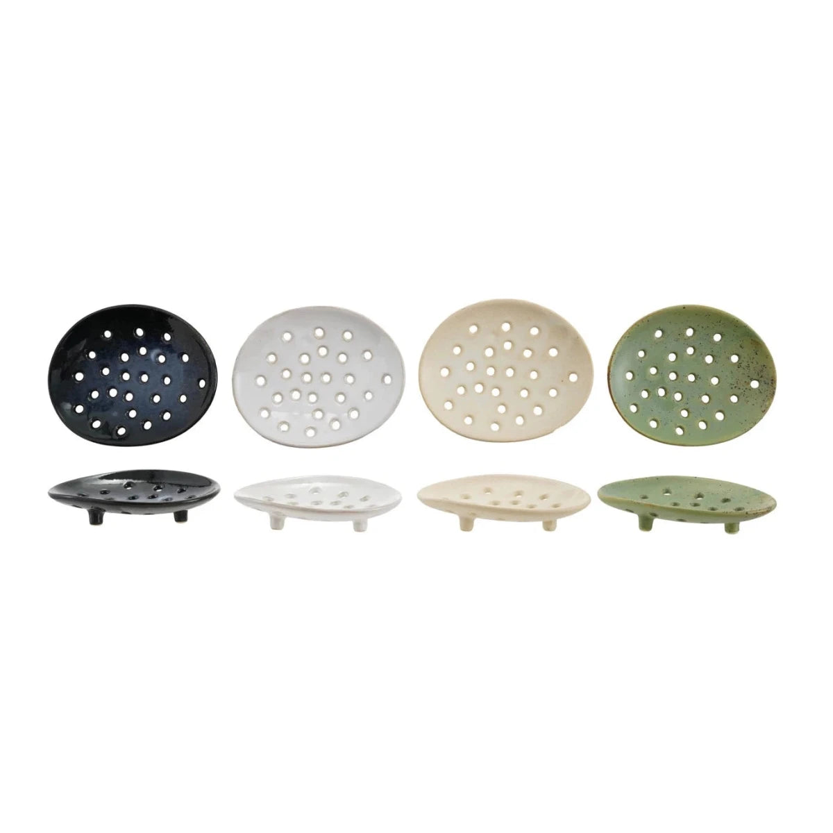 Stoneware Footed Soap Dish - Jao Brand