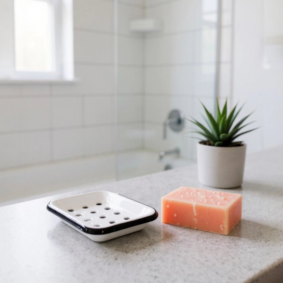 White Enamel Soap Dish - Jao Brand