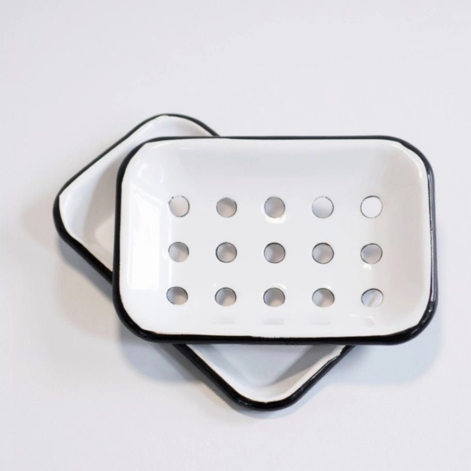 White Enamel Soap Dish - Jao Brand