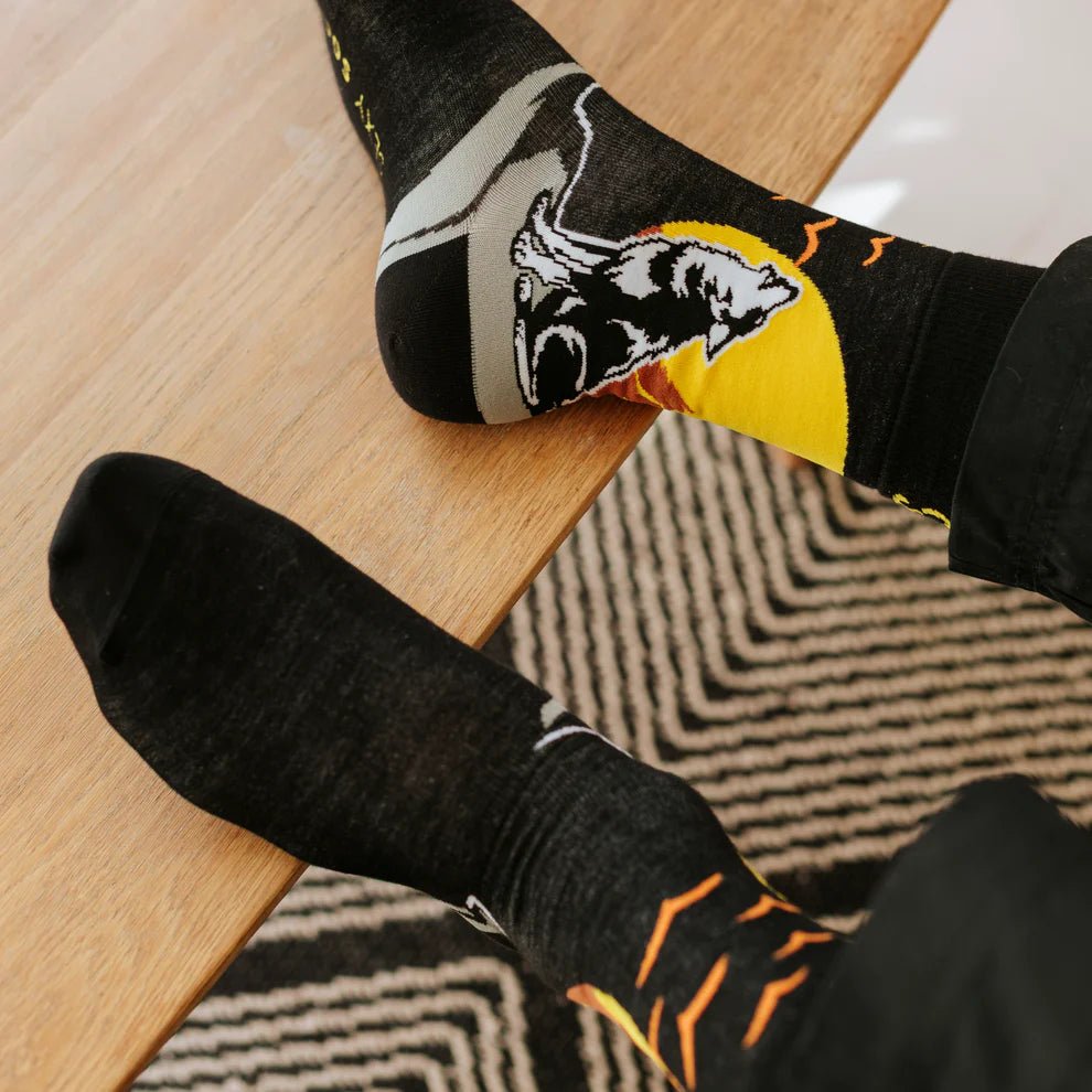 Wolfie Bamboo Knit Socks - Jao Brand