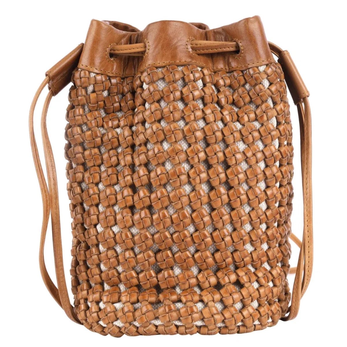 Woven Leather Crossbody Bag - Jao Brand
