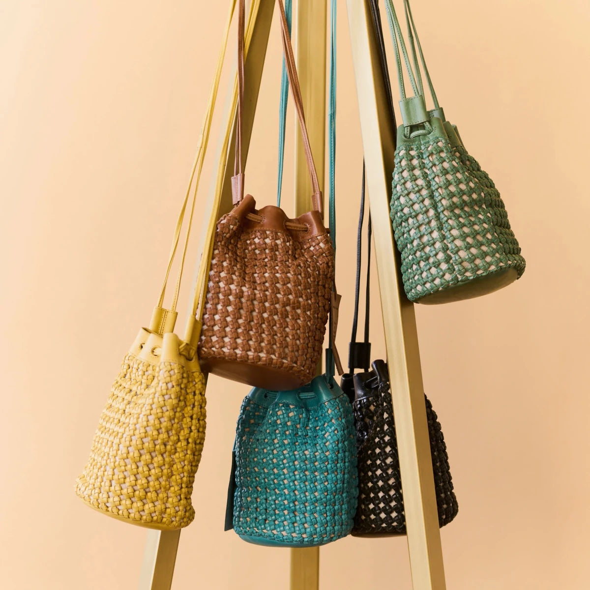 Woven Leather Crossbody Bag - Jao Brand