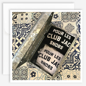 Note Card - Pour Les Snobs - Jao Brand